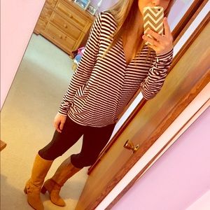 Micheal Kors striped long sleeve tee